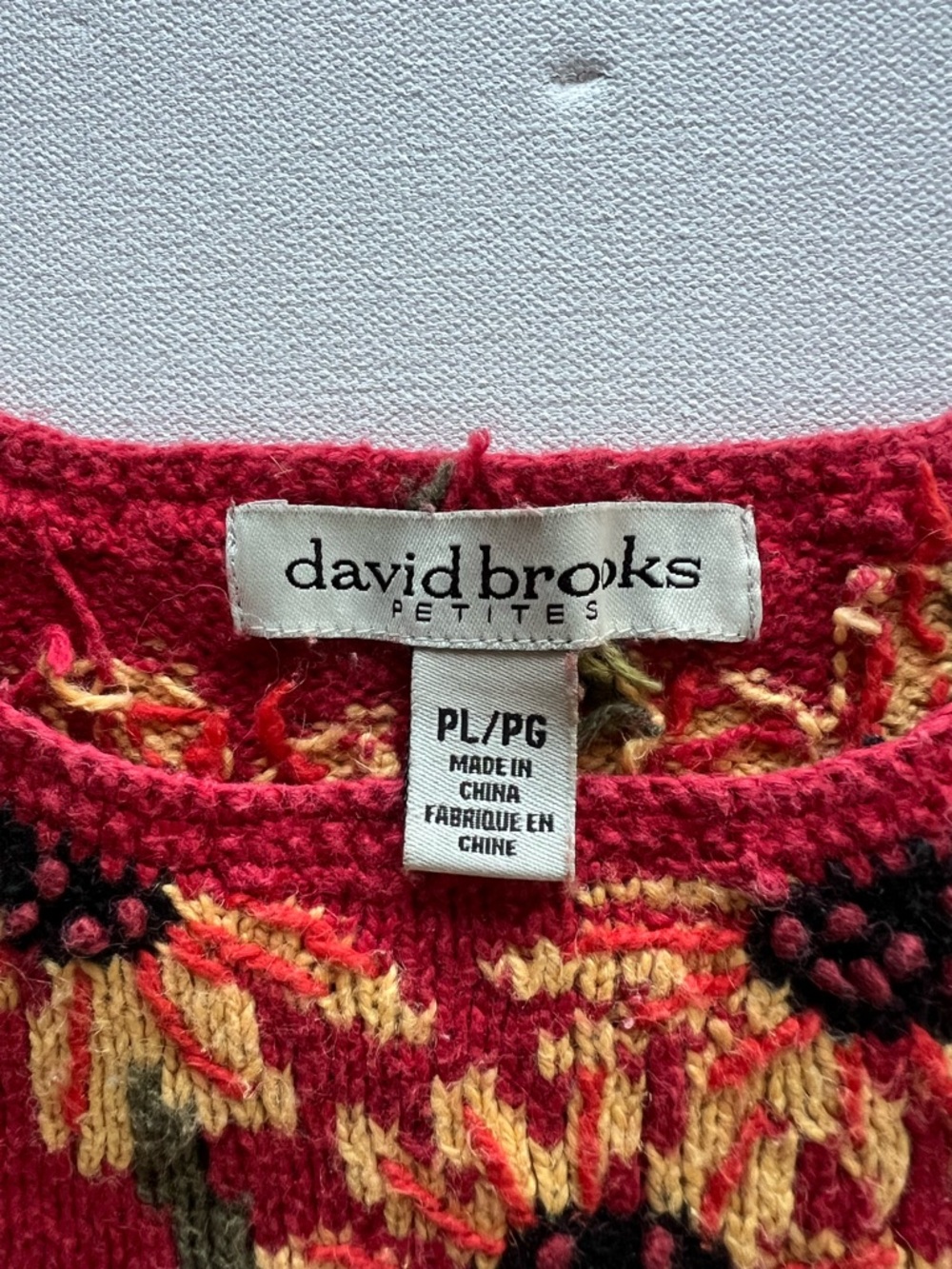 David Brooks Sunflower Patchwork Knit Sweater In … - image 4